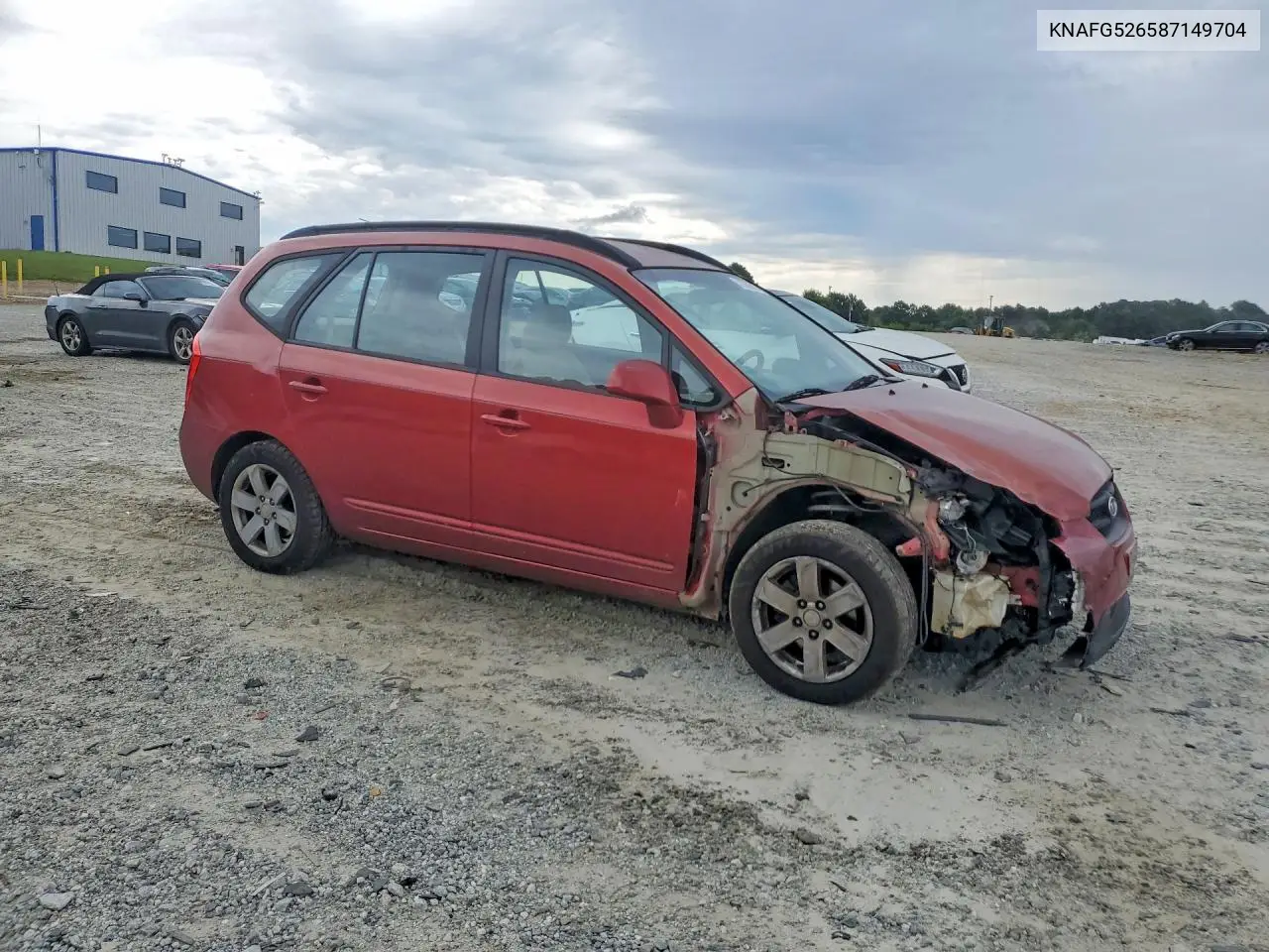 2008 Kia Rondo Lx VIN: KNAFG526587149704 Lot: 57382616