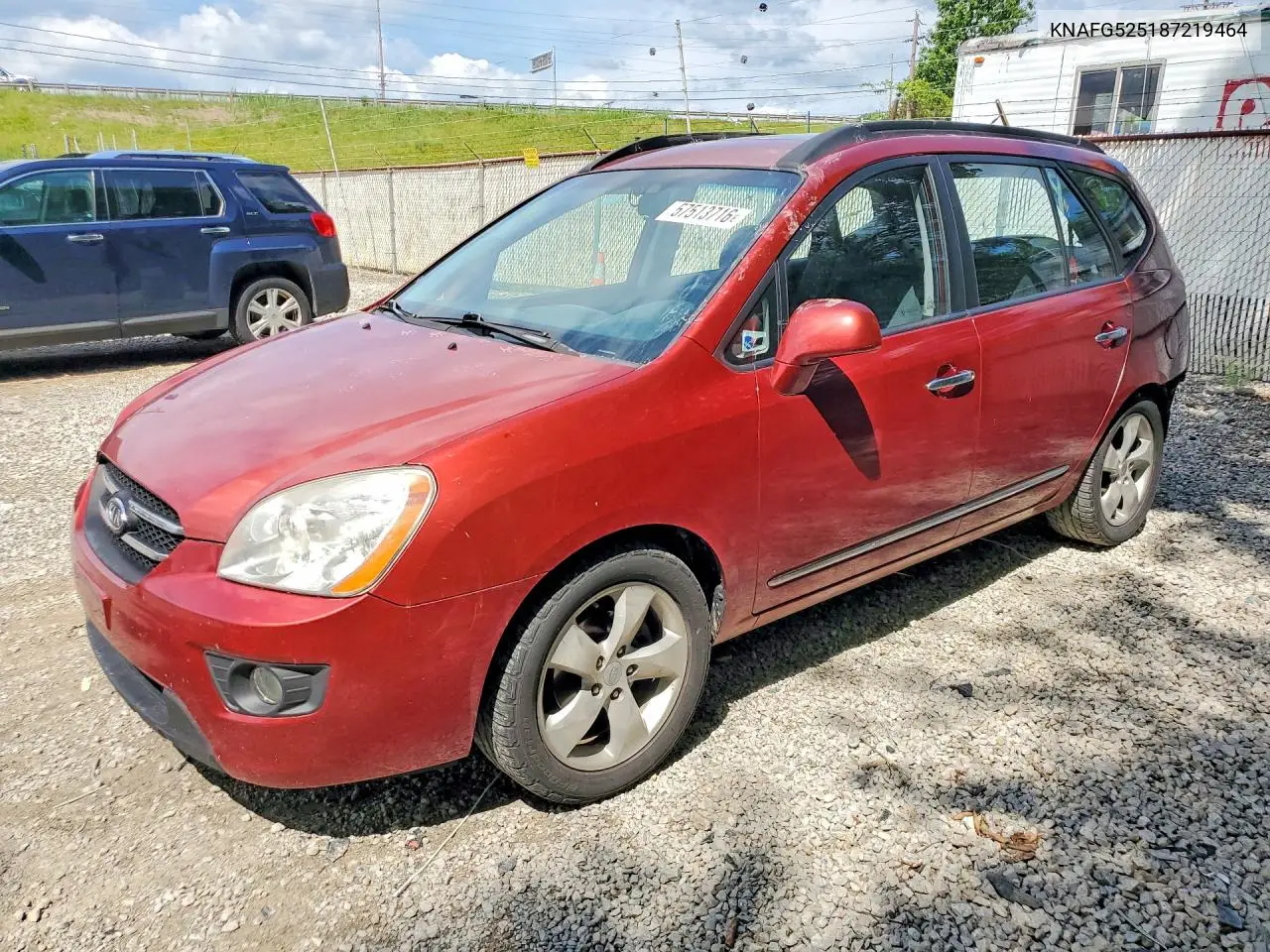 2008 Kia Rondo Lx VIN: KNAFG525187219464 Lot: 57513716