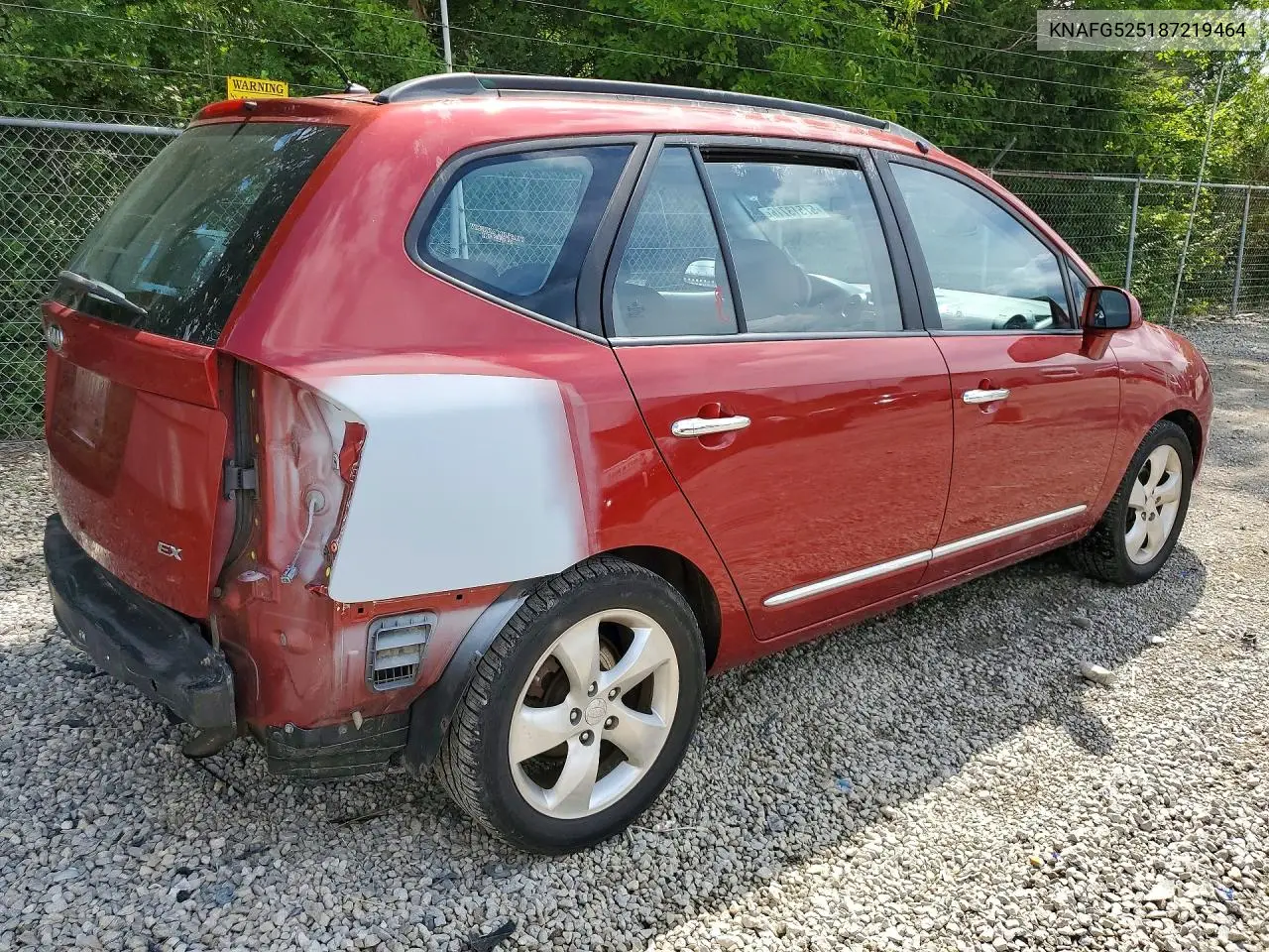 2008 Kia Rondo Lx VIN: KNAFG525187219464 Lot: 57513716
