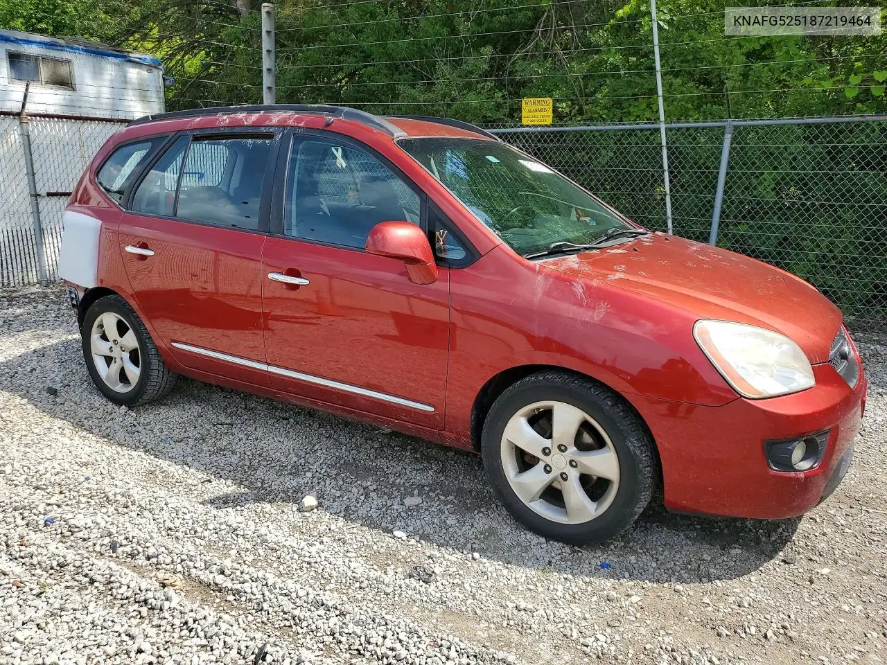 2008 Kia Rondo Lx VIN: KNAFG525187219464 Lot: 57513716