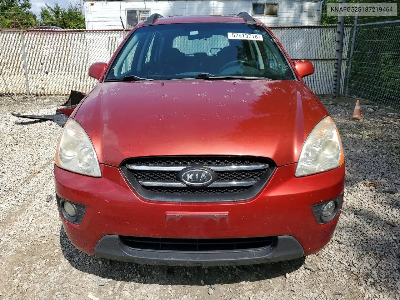 2008 Kia Rondo Lx VIN: KNAFG525187219464 Lot: 57513716