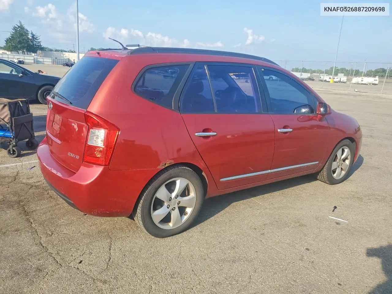 2008 Kia Rondo/Lx/E VIN: KNAFG526887209698 Lot: 61389626