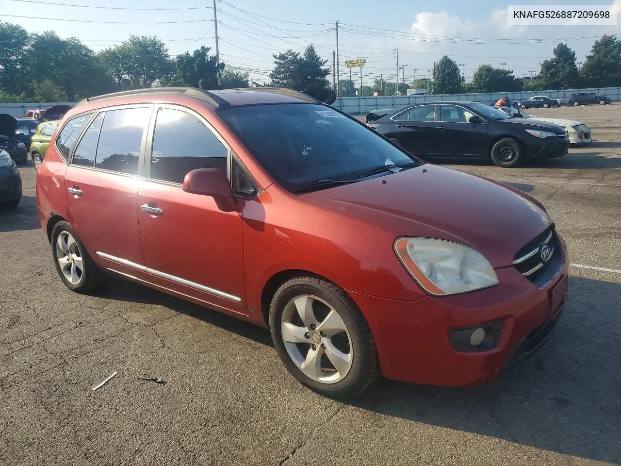 2008 Kia Rondo/Lx/E VIN: KNAFG526887209698 Lot: 61389626