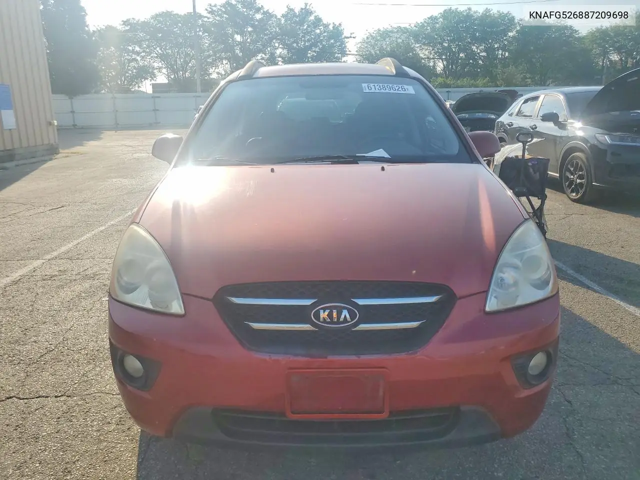 2008 Kia Rondo/Lx/E VIN: KNAFG526887209698 Lot: 61389626