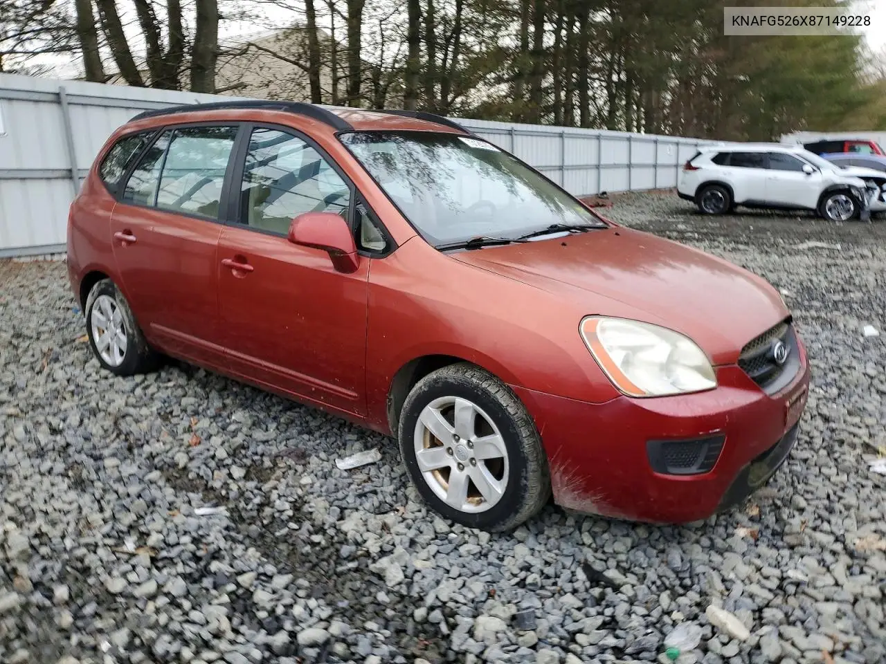 2008 Kia Rondo Lx VIN: KNAFG526X87149228 Lot: 73126765