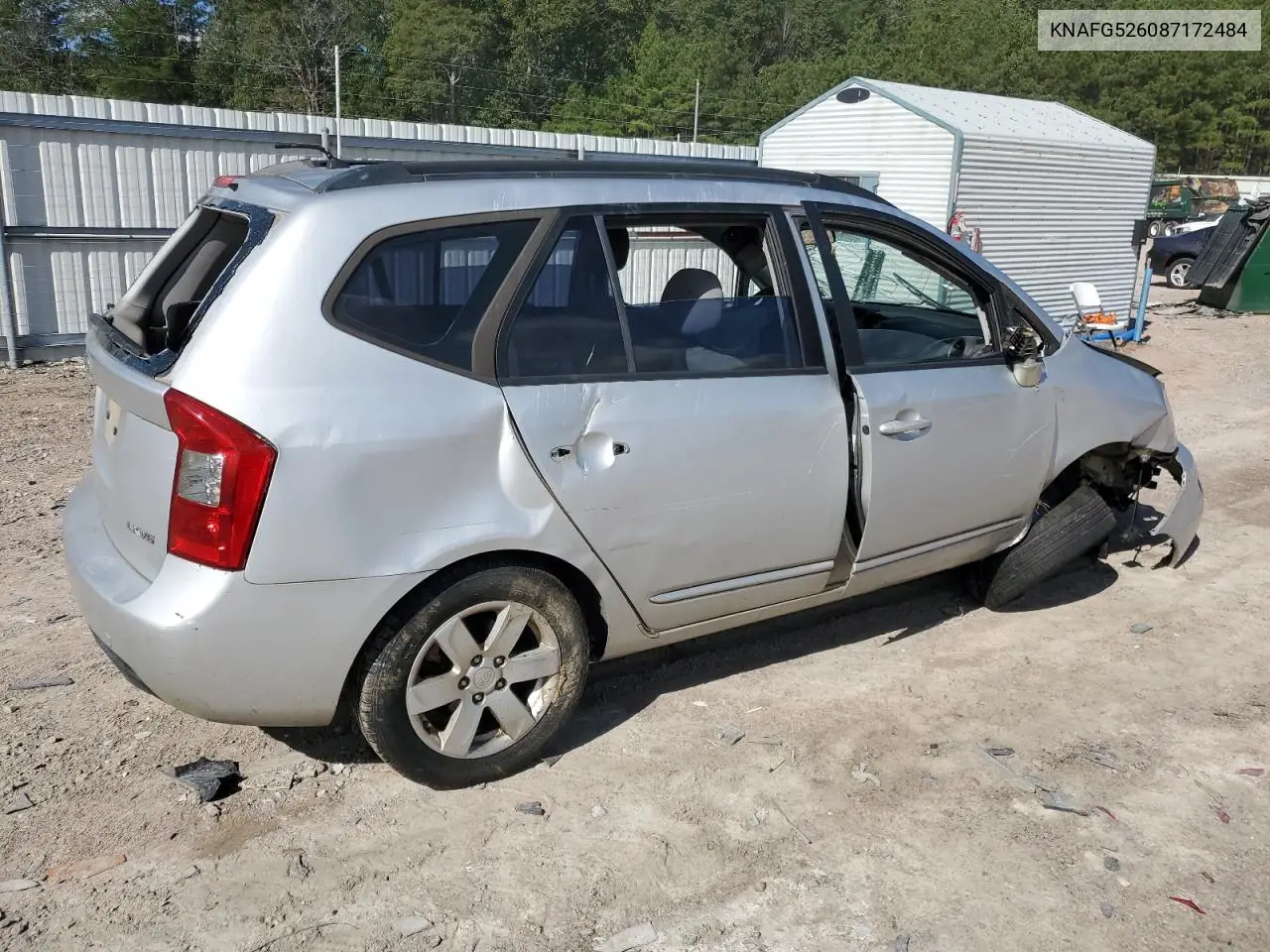 2008 Kia Rondo Lx VIN: KNAFG526087172484 Lot: 84717225