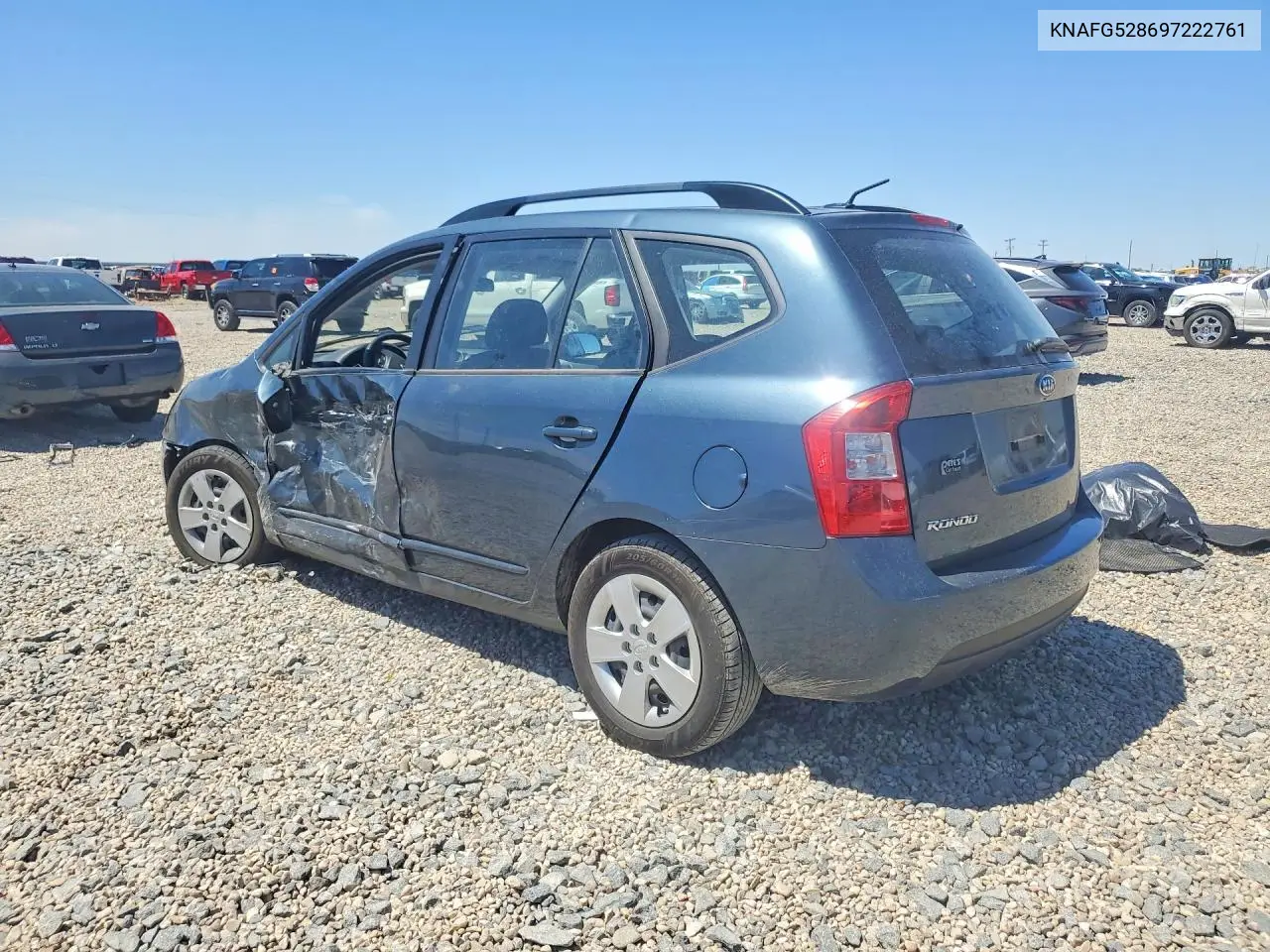 2009 Kia Rondo Base VIN: KNAFG528697222761 Lot: 53963406