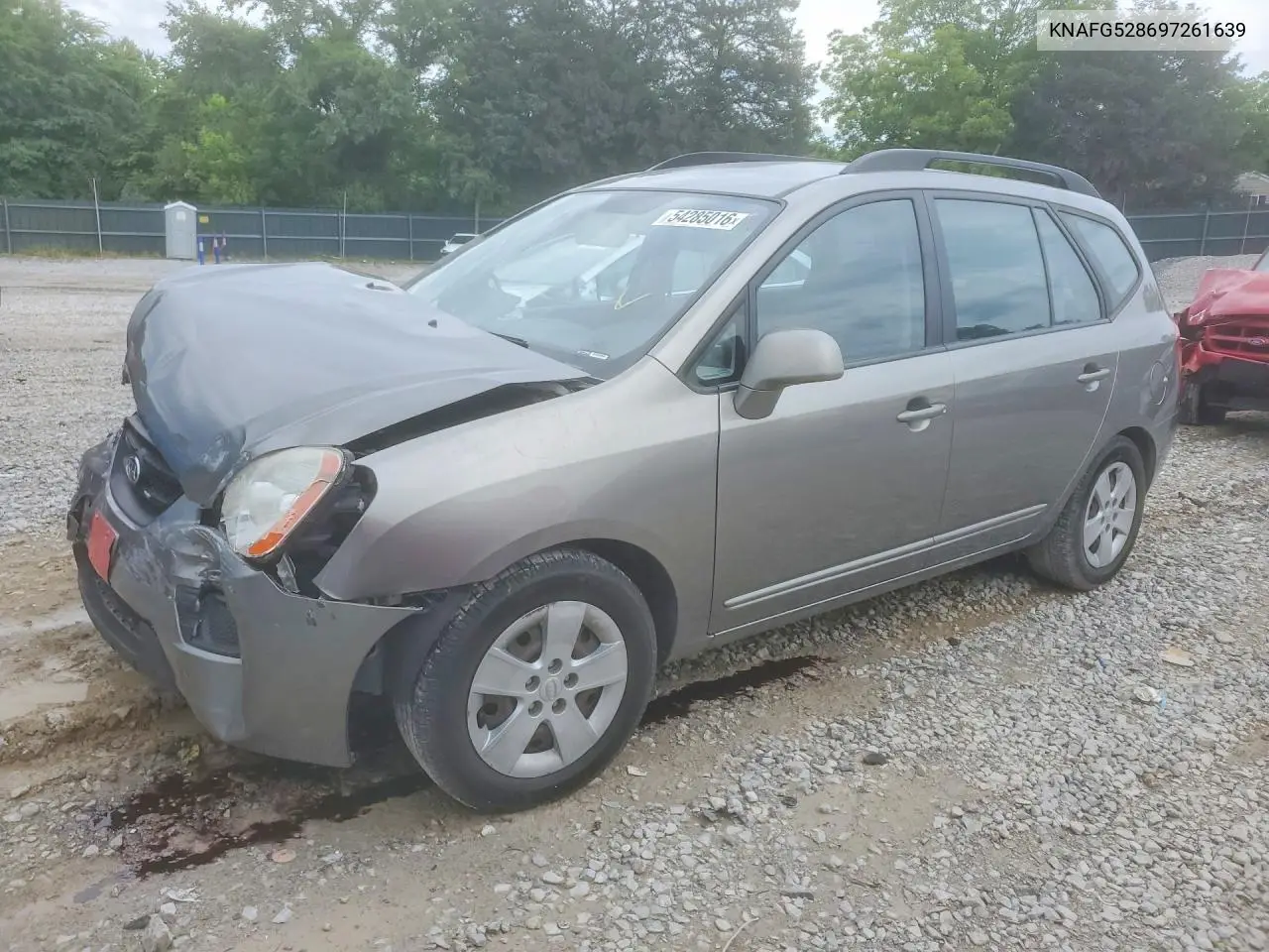 2009 Kia Rondo Base VIN: KNAFG528697261639 Lot: 54285016
