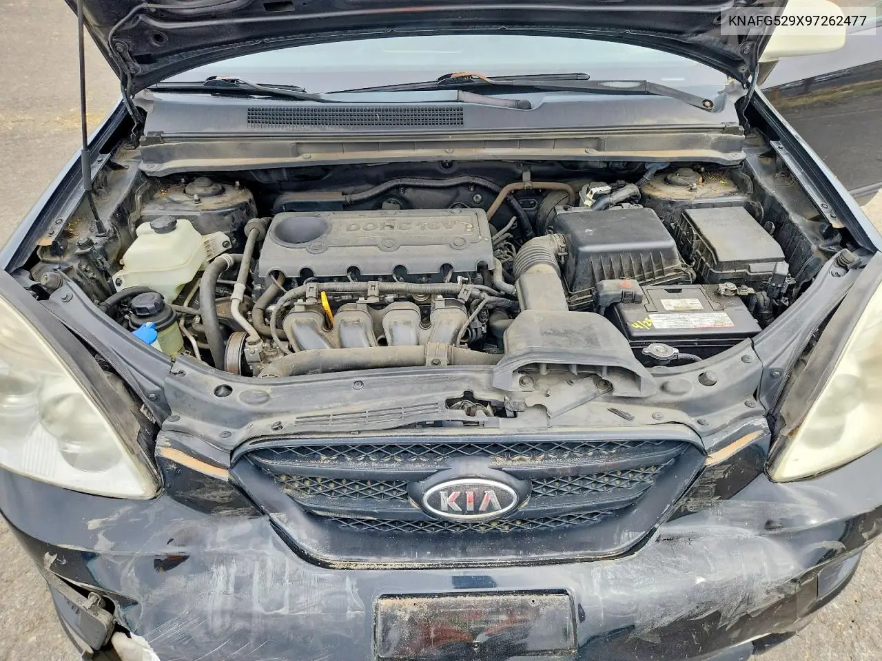2009 Kia Rondo Base VIN: KNAFG529X97262477 Lot: 58422666