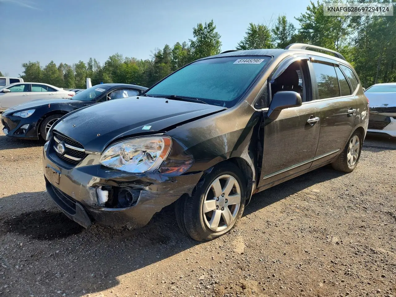 2009 Kia Rondo Base VIN: KNAFG528697294124 Lot: 61445296