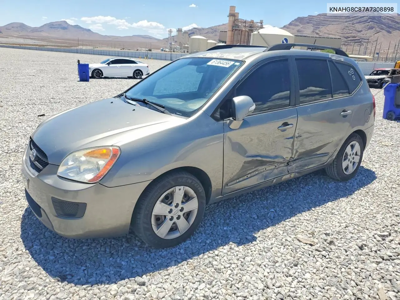 2010 Kia Rondo Lx VIN: KNAHG8C87A7308898 Lot: 61364456