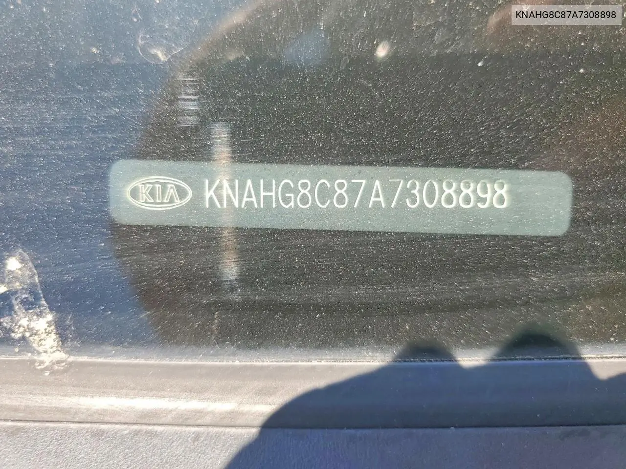 2010 Kia Rondo Lx VIN: KNAHG8C87A7308898 Lot: 61364456