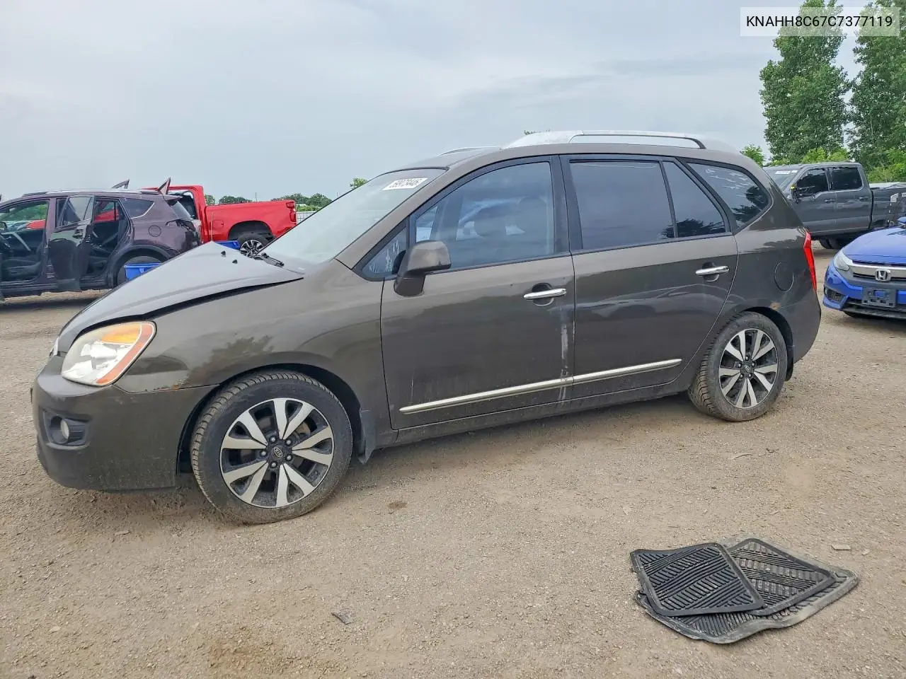 2012 Kia Rondo VIN: KNAHH8C67C7377119 Lot: 59973446
