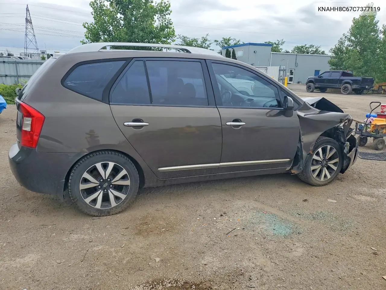 2012 Kia Rondo VIN: KNAHH8C67C7377119 Lot: 59973446