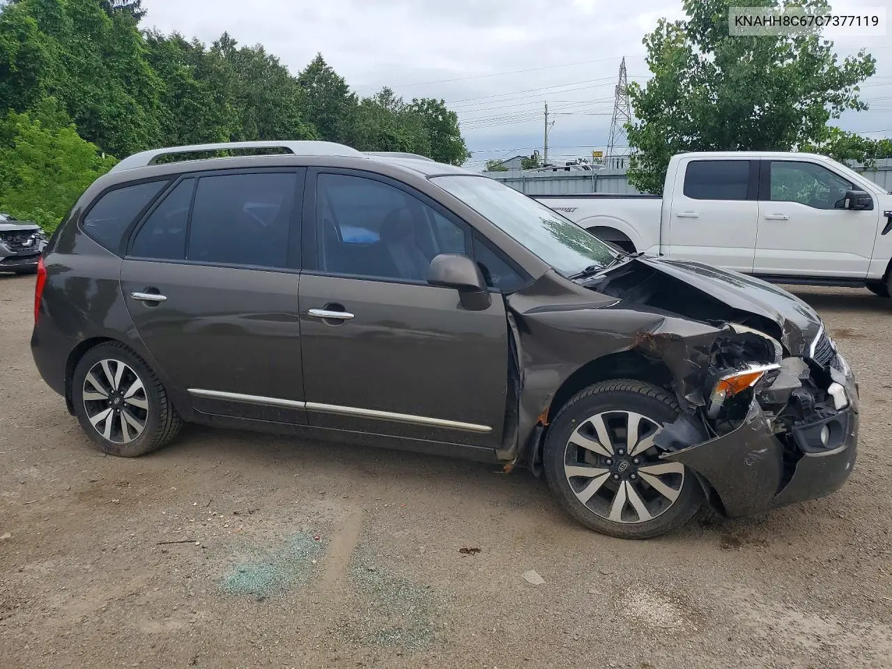 2012 Kia Rondo VIN: KNAHH8C67C7377119 Lot: 59973446