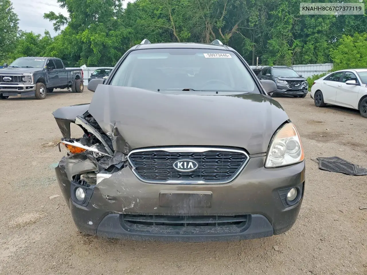 2012 Kia Rondo VIN: KNAHH8C67C7377119 Lot: 59973446