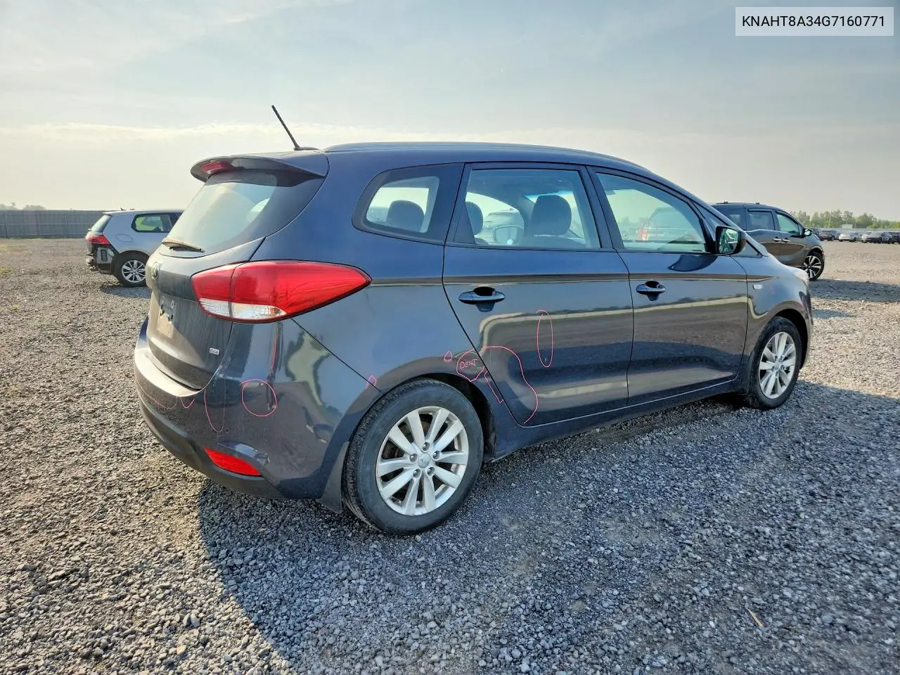 2016 Kia Rondo VIN: KNAHT8A34G7160771 Lot: 60678676
