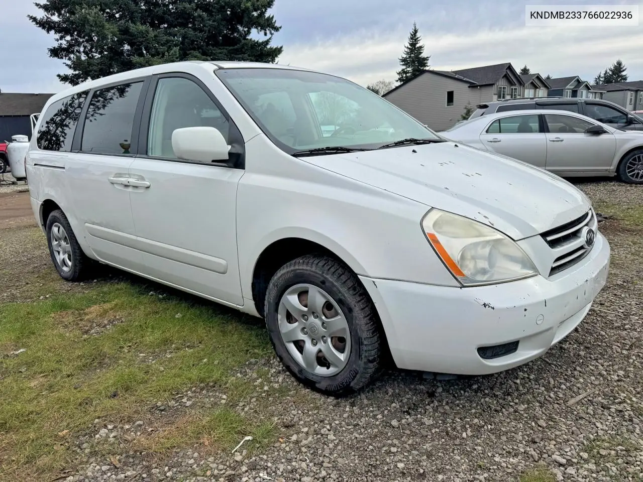 2006 Kia Sedona Lx VIN: KNDMB233766022936 Lot: 54927676
