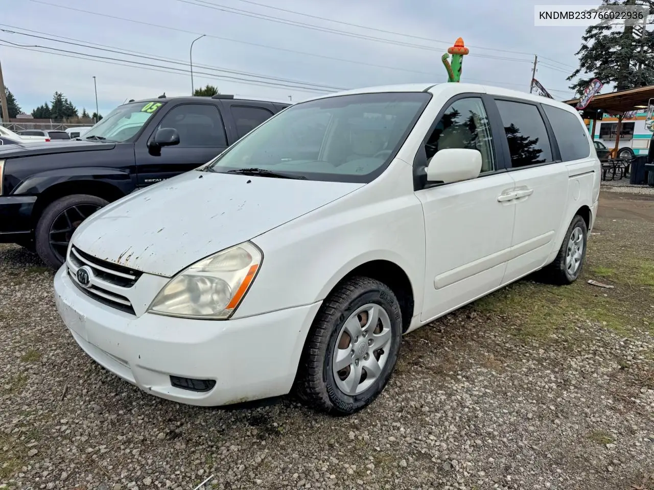 2006 Kia Sedona Lx VIN: KNDMB233766022936 Lot: 54927676