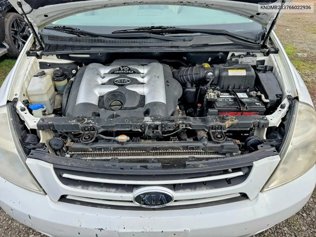 2006 Kia Sedona Lx VIN: KNDMB233766022936 Lot: 54927676