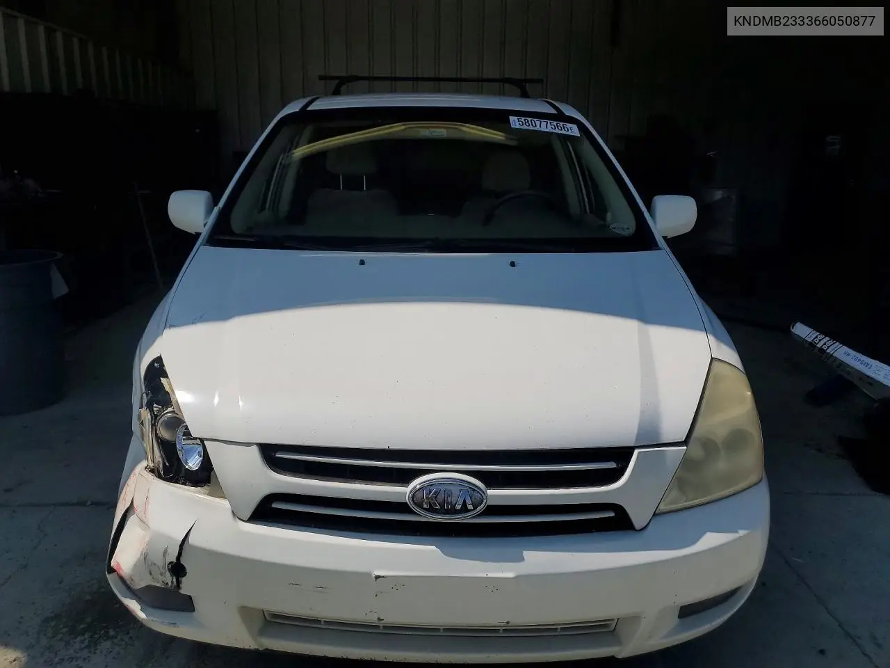 2006 Kia Sedona Lx VIN: KNDMB233366050877 Lot: 58077566