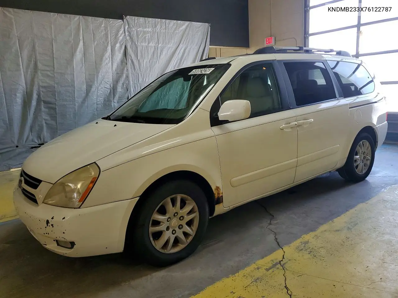 2007 Kia Sedona Base VIN: KNDMB233X76122787 Lot: 58062426