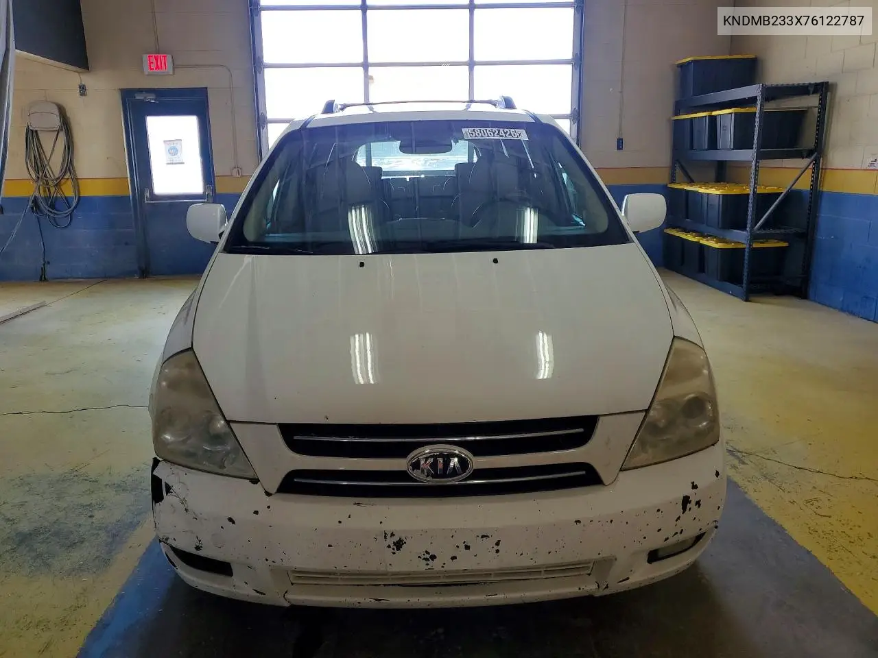 2007 Kia Sedona Base VIN: KNDMB233X76122787 Lot: 58062426