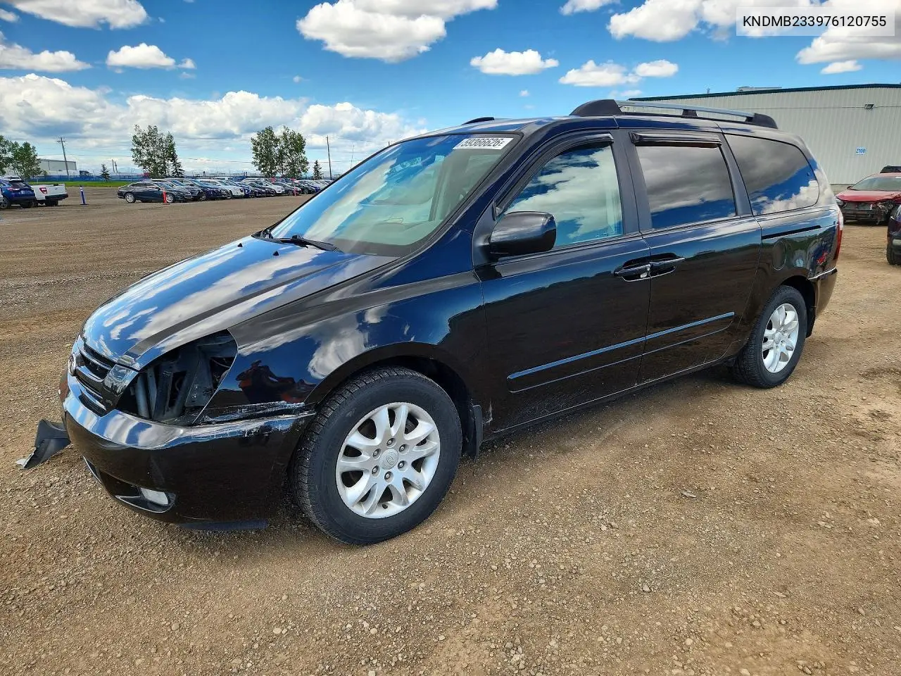 2007 Kia Sedona Base VIN: KNDMB233976120755 Lot: 59366626