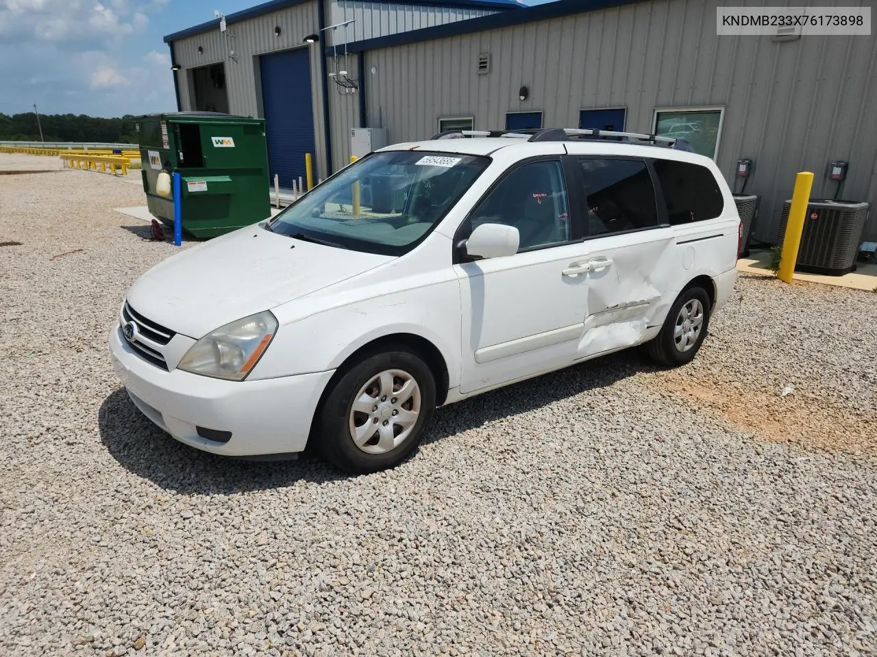 2007 Kia Sedona Base VIN: KNDMB233X76173898 Lot: 59543686