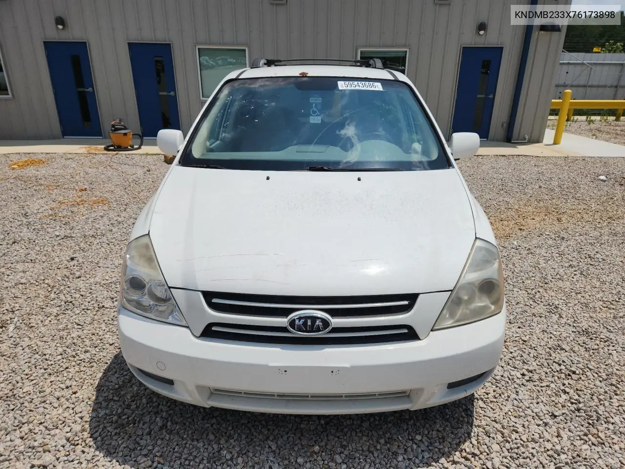 2007 Kia Sedona Base VIN: KNDMB233X76173898 Lot: 59543686