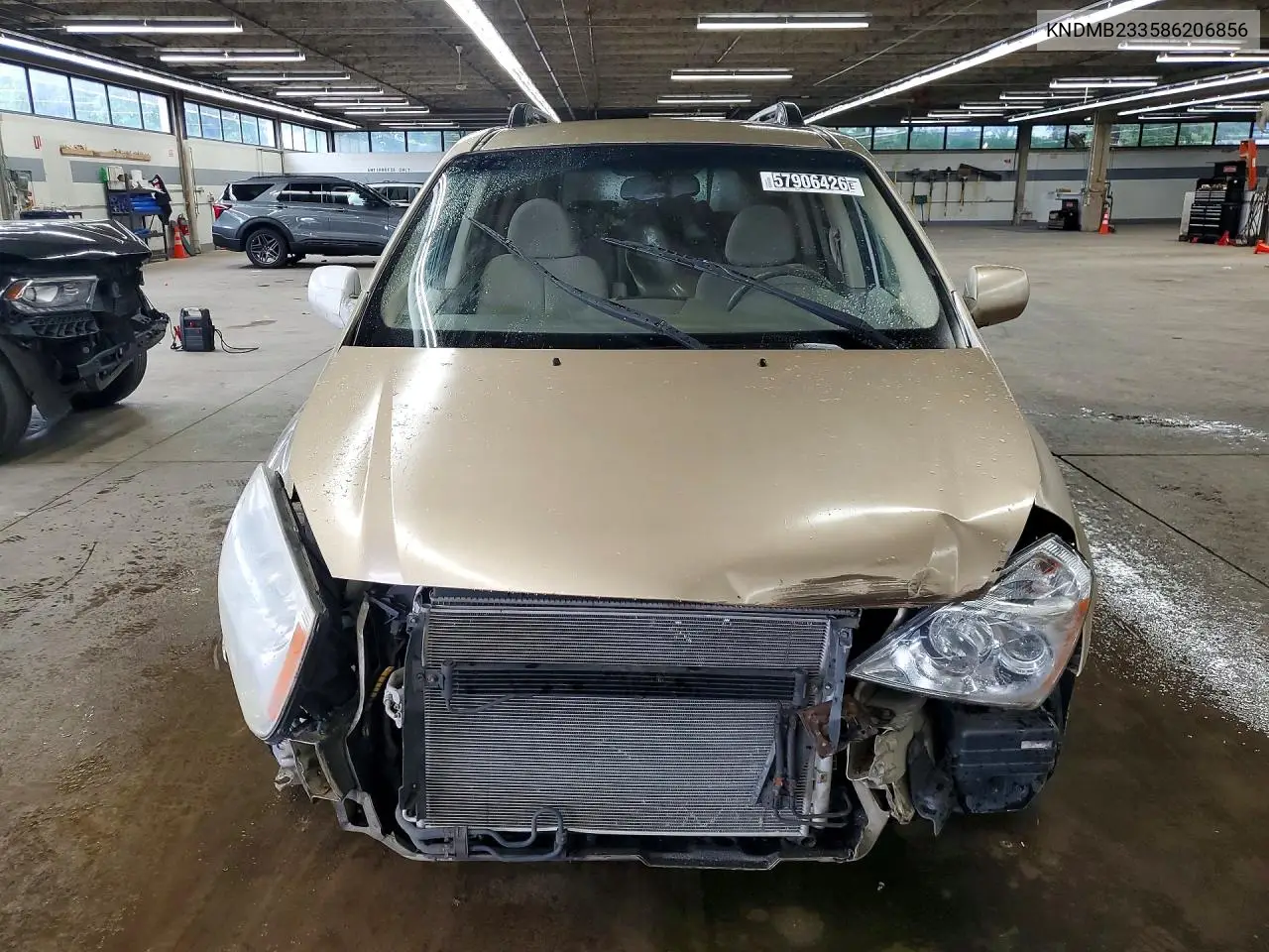 2008 Kia Sedona Lx VIN: KNDMB233586206856 Lot: 57906426