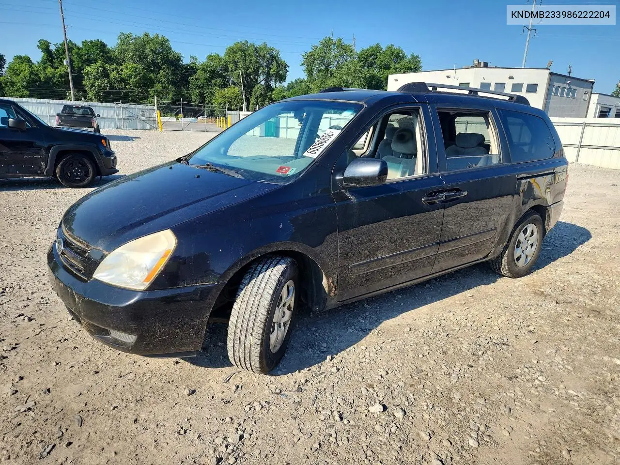 2008 Kia Sedona Lx VIN: KNDMB233986222204 Lot: 60056856