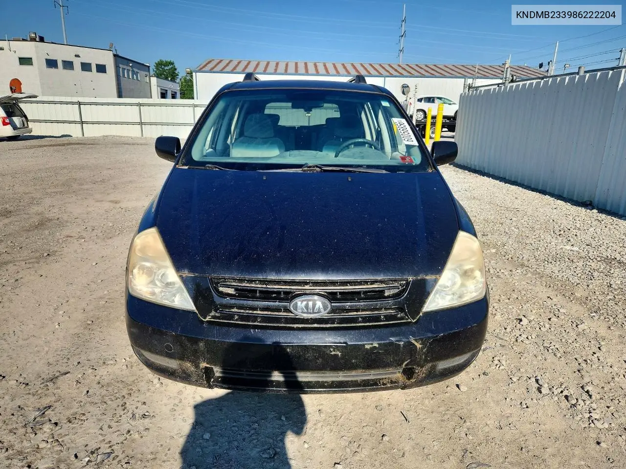 2008 Kia Sedona Lx VIN: KNDMB233986222204 Lot: 60056856