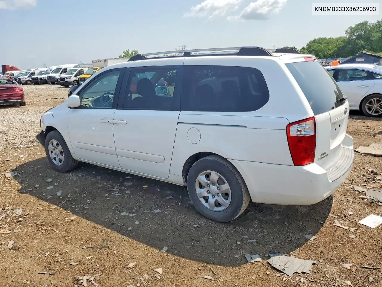 2008 Kia Sedona Lx VIN: KNDMB233X86206903 Lot: 61908526