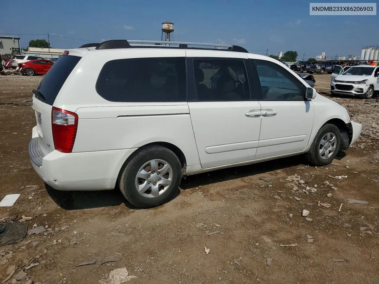 2008 Kia Sedona Lx VIN: KNDMB233X86206903 Lot: 61908526