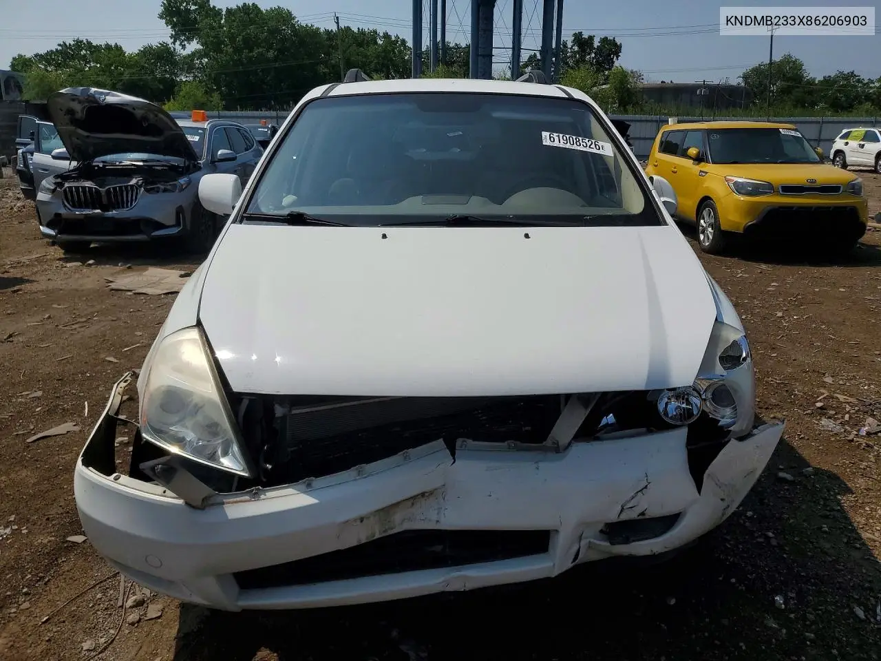 2008 Kia Sedona Lx VIN: KNDMB233X86206903 Lot: 61908526
