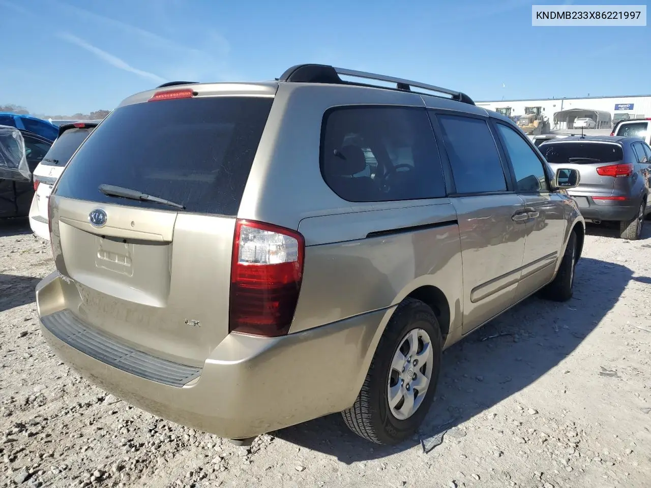 KNDMB233X86221997 2008 Kia Sedona Ex