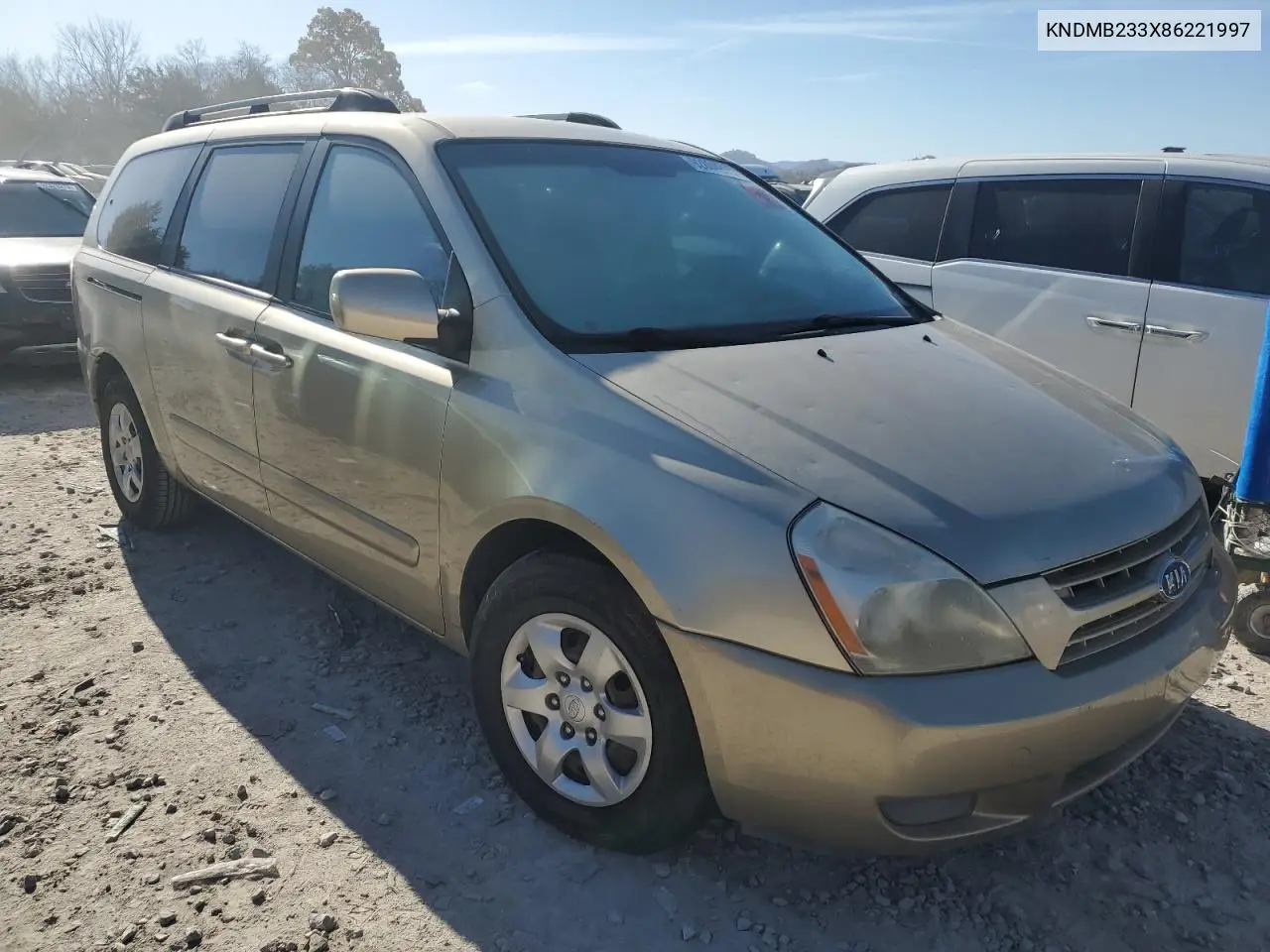 KNDMB233X86221997 2008 Kia Sedona Ex
