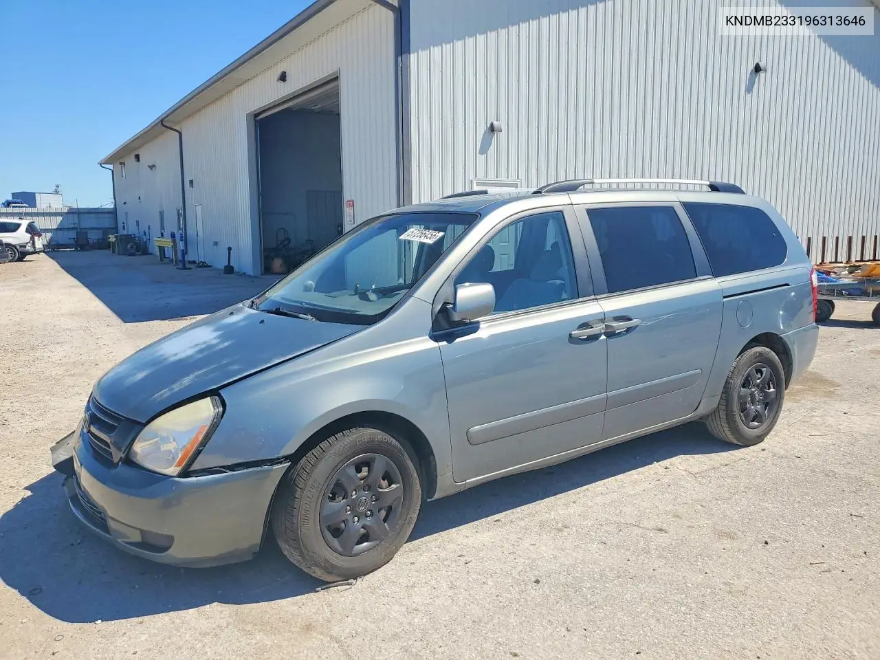 2009 Kia Sedona Lx VIN: KNDMB233196313646 Lot: 57256456