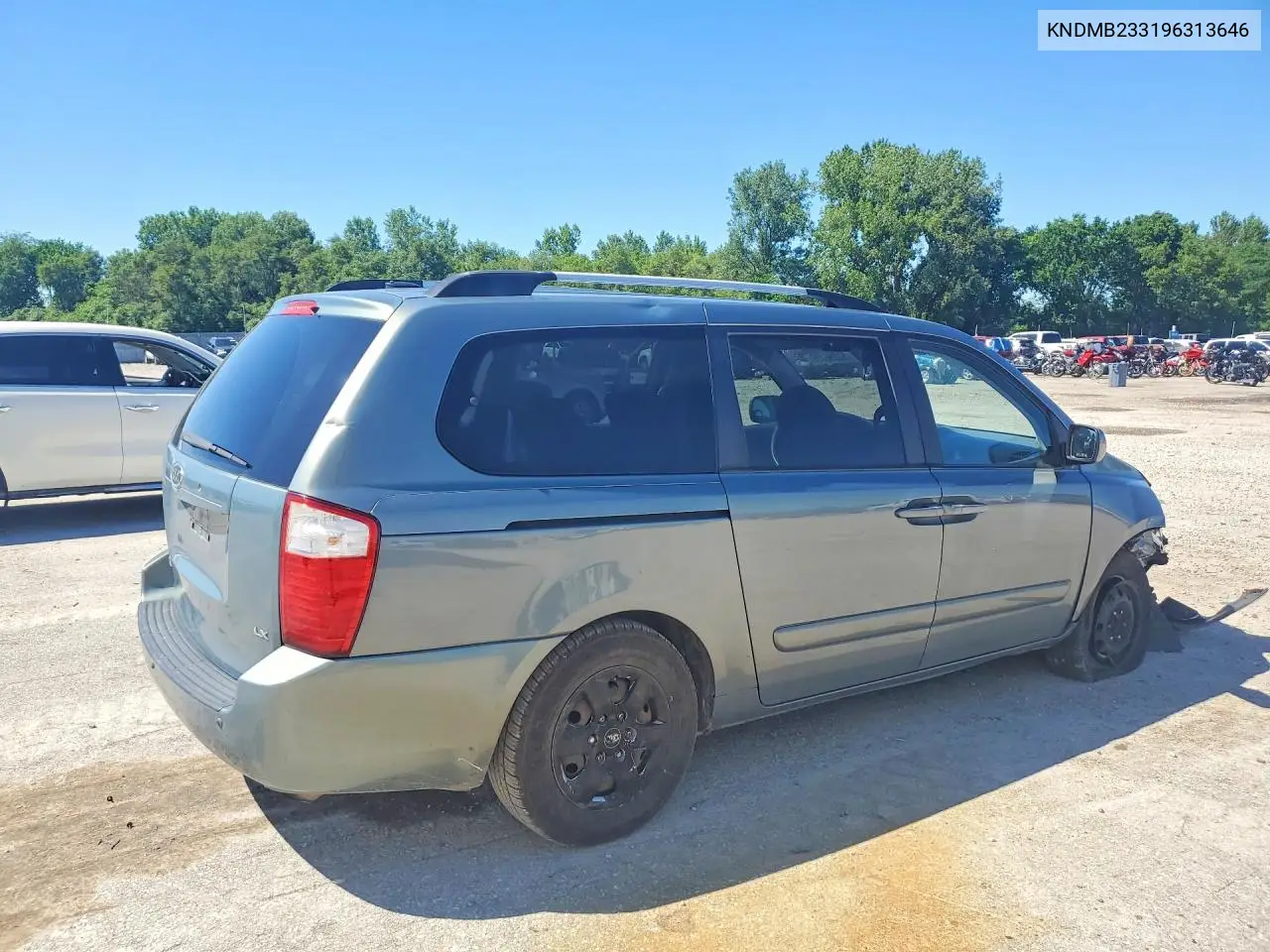 2009 Kia Sedona Lx VIN: KNDMB233196313646 Lot: 57256456