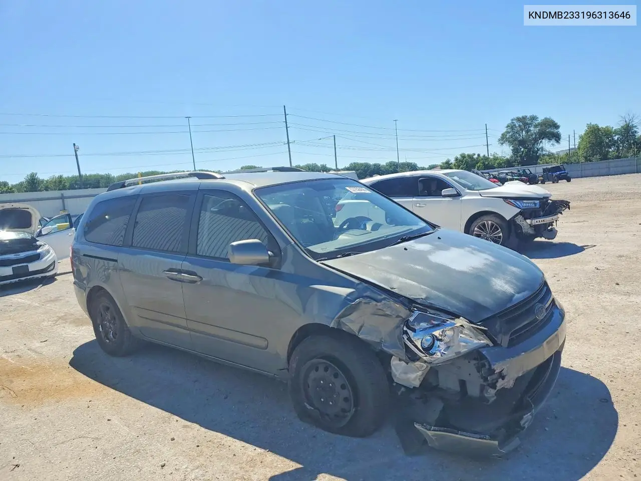 2009 Kia Sedona Lx VIN: KNDMB233196313646 Lot: 57256456