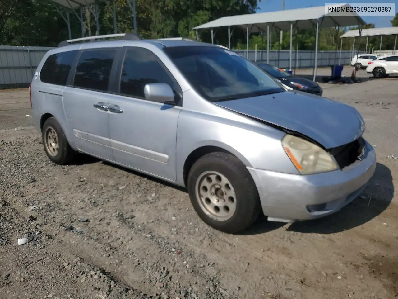 2009 Kia Sedona Lx VIN: KNDMB233696270387 Lot: 58003986