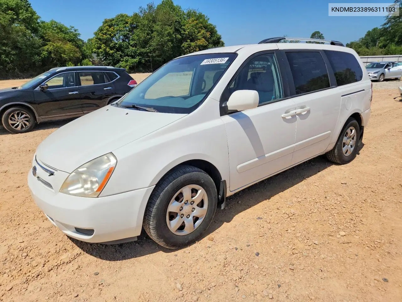 2009 Kia Sedona Lx VIN: KNDMB233896311103 Lot: 59305136