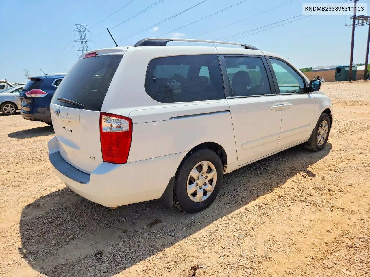2009 Kia Sedona Lx VIN: KNDMB233896311103 Lot: 59305136