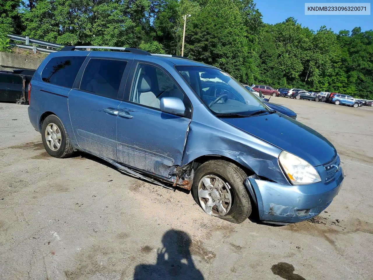 2009 Kia Sedona Lx VIN: KNDMB233096320071 Lot: 59574406