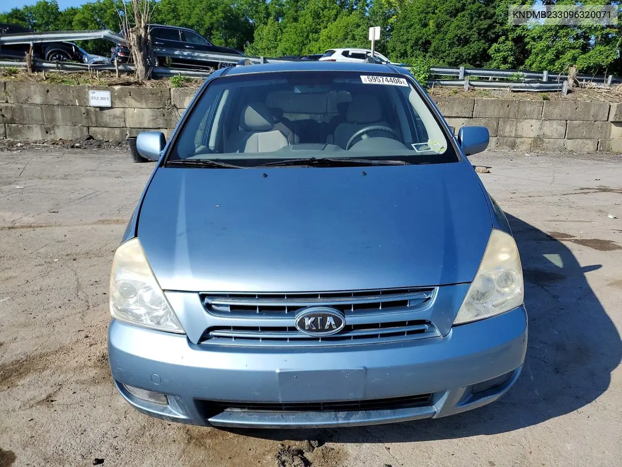 2009 Kia Sedona Lx VIN: KNDMB233096320071 Lot: 59574406