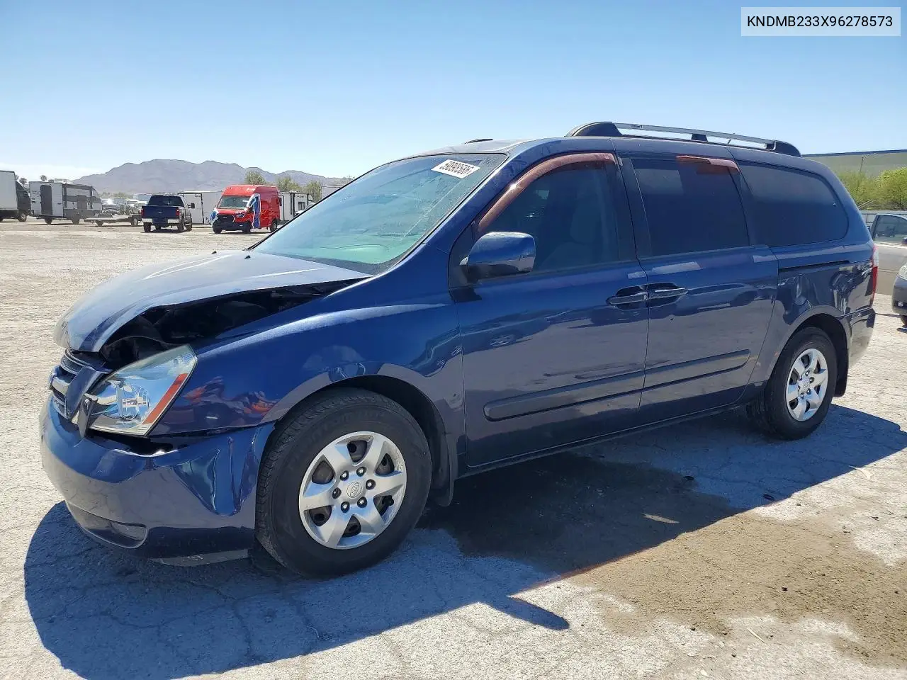 2009 Kia Sedona Lx VIN: KNDMB233X96278573 Lot: 59898586
