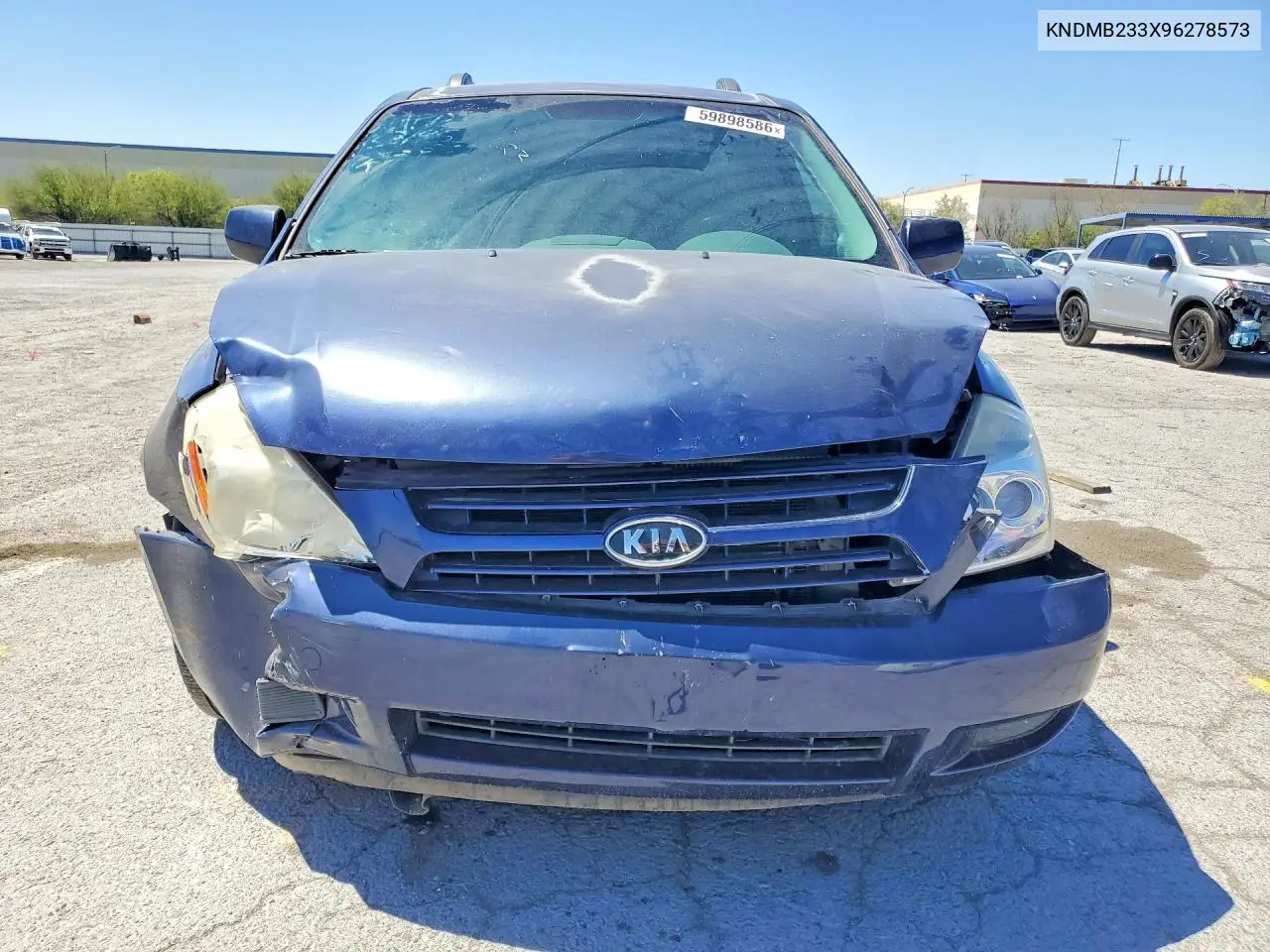 2009 Kia Sedona Lx VIN: KNDMB233X96278573 Lot: 59898586
