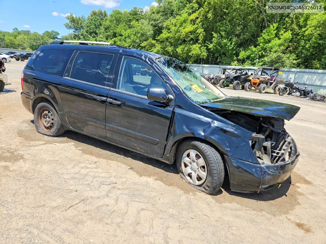 2010 Kia Sedona Lx VIN: KNDMG4C30A6326017 Lot: 60627676