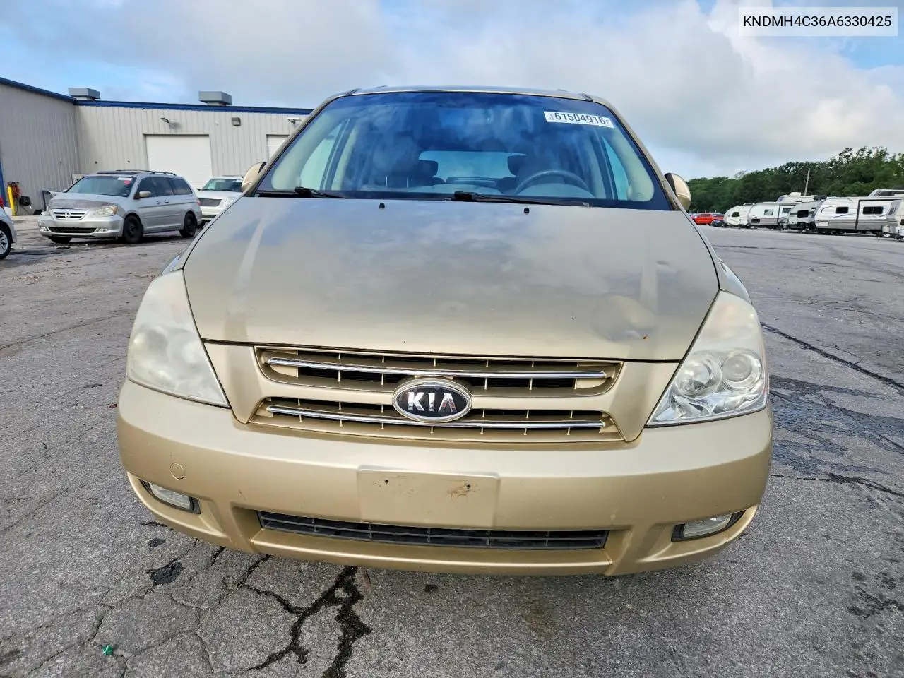 2010 Kia Sedona Ex VIN: KNDMH4C36A6330425 Lot: 61504916